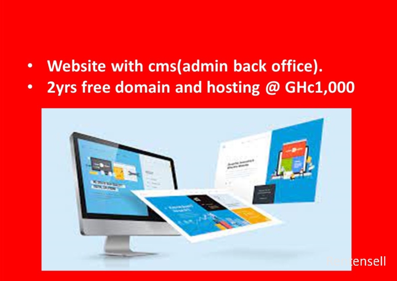 Website with admin back office